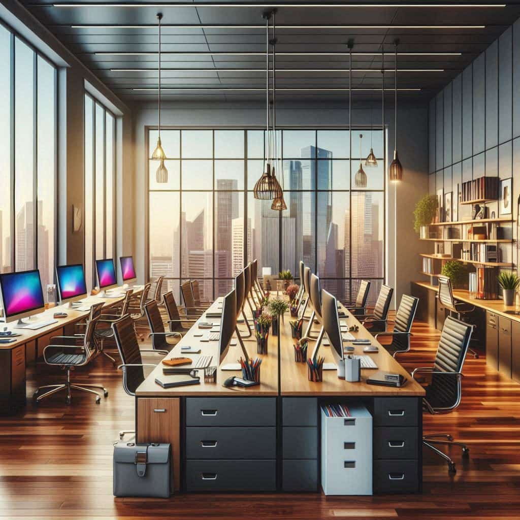 写字楼办公大型财务部门更新座椅排布后对档案查找频次有何具体调整依据